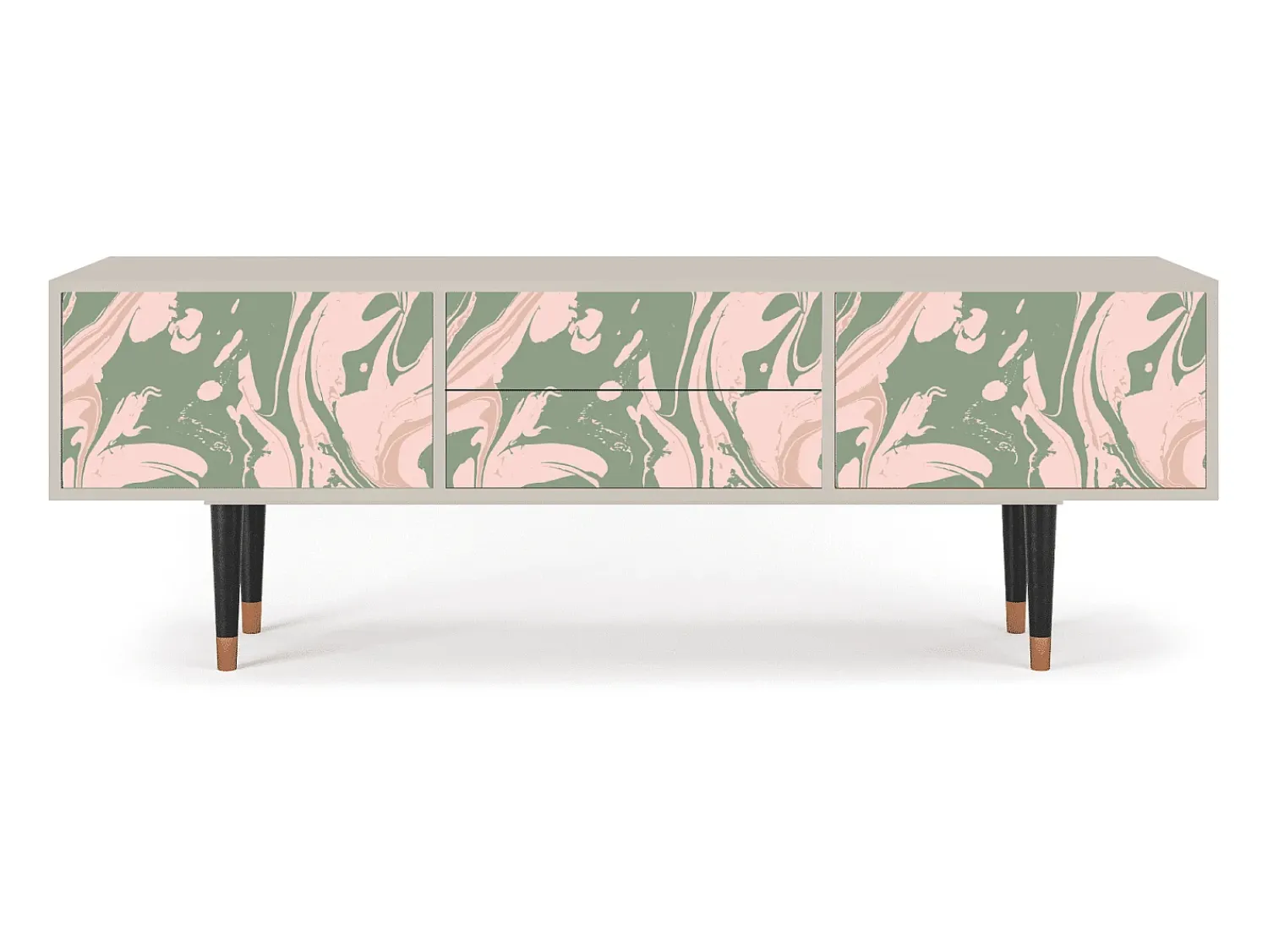 Móvel De Tv| Mueble de TV - 170х59х48 cm - T4 - Aquarelle, Areia Bege