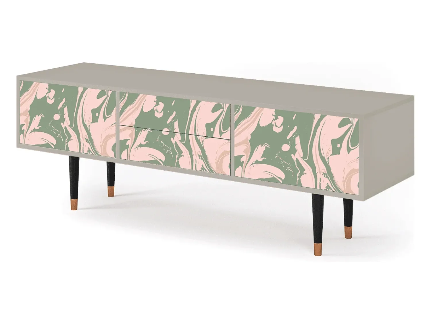 Móvel De Tv| Mueble de TV - 170х59х48 cm - T4 - Aquarelle, Areia Bege