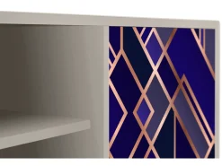 Outlet Mueble de TV - 170х69х48 cm - T2 - Aquamarine Getsby, Areia Bege