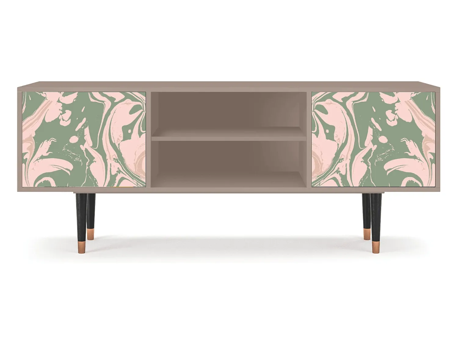 Mueble de TV - 170х69х48 cm - T2 - Aquarelle, Latte^ Móvel De Tv