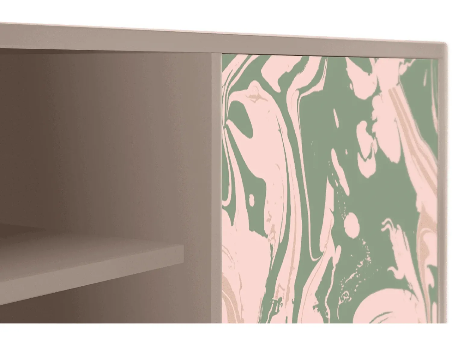 Mueble de TV - 170х69х48 cm - T2 - Aquarelle, Latte^ Móvel De Tv
