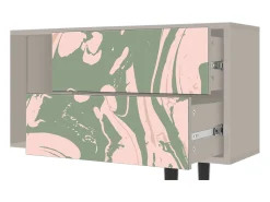 Móvel De Tv| Mueble de TV - 170х69х48 cm - T1 - Aquarelle, Areia Bege