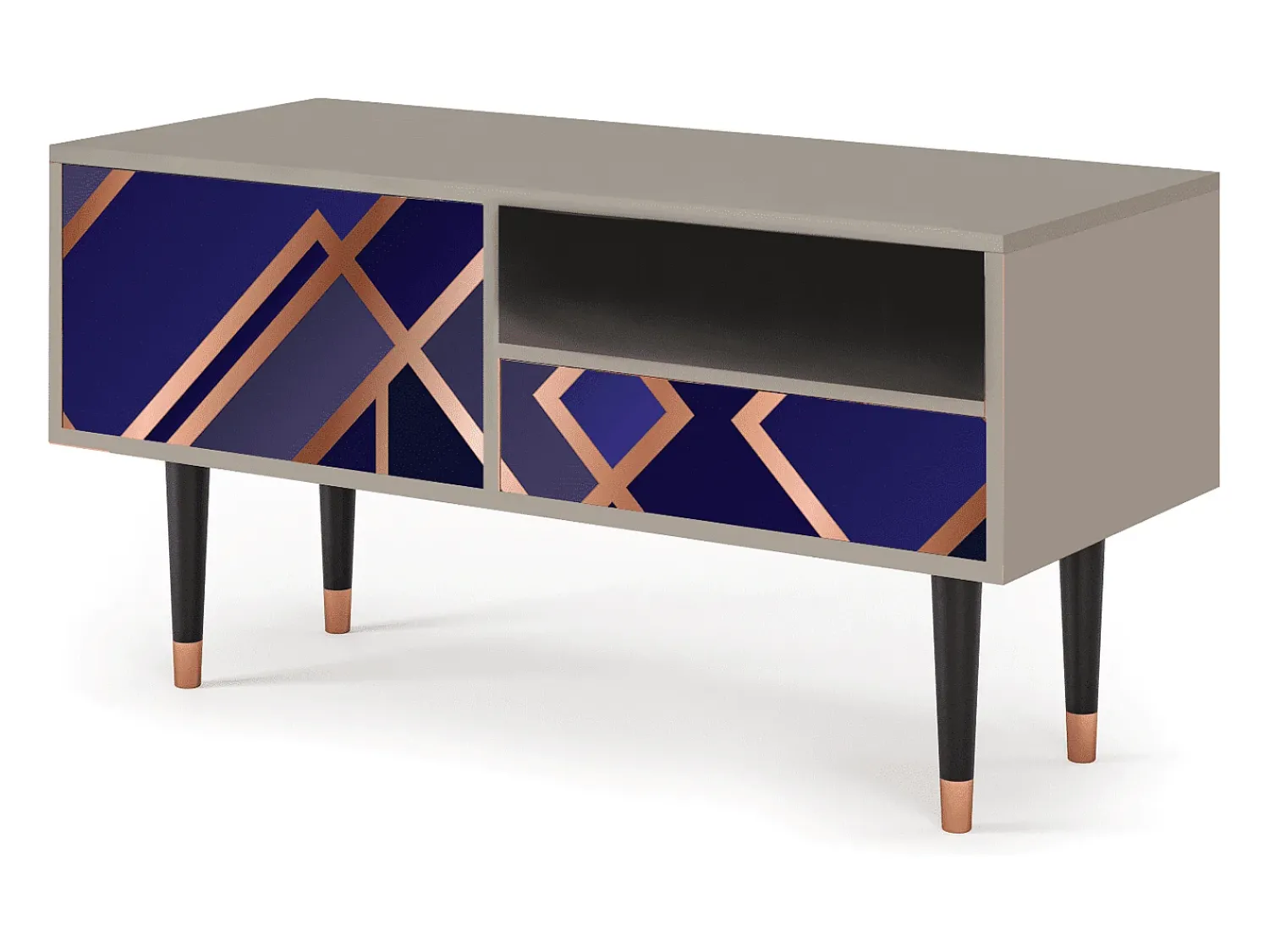 Mueble de TV - 115х59х48 cm - T3 - Aquamarine Getsby, Areia^ Móvel De Tv