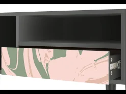 Móvel De Tv* Mueble de TV - 115х59х48 cm - T3 - Aquarelle, Antracite Cinza antracite
