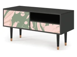 Móvel De Tv* Mueble de TV - 115х59х48 cm - T3 - Aquarelle, Antracite Cinza antracite