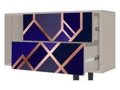 Móvel De Tv* Mueble de TV - 170х69х48 cm - T1 - Aquamarine Getsby, Areia Bege