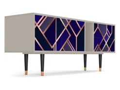 Móvel De Tv* Mueble de TV - 170х69х48 cm - T1 - Aquamarine Getsby, Areia Bege