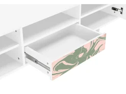 Móvel De Tv* Mueble de TV - 170х59х41 cm - T6 - Aquarelle, Branco Bege