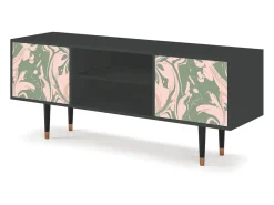 Móvel De Tv* Mueble de TV - 170х69х48 cm - T2 - Aquarelle, Antracite Cinza antracite