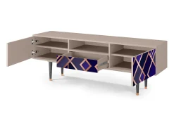 Móvel De Tv* Mueble de TV - 170х59х41 cm - T6 - Aquamarine Getsby, Latte Bege