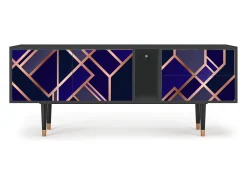 Mueble de TV - 170х69х48 cm - T1 - Aquamarine Getsby, Antracite^ Móvel De Tv