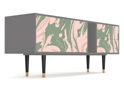Clearance Mueble de TV - 170х69х48 cm - T1 - Aquarelle, Cinza Cinzento