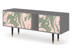 Clearance Mueble de TV - 170х69х48 cm - T1 - Aquarelle, Cinza Cinzento