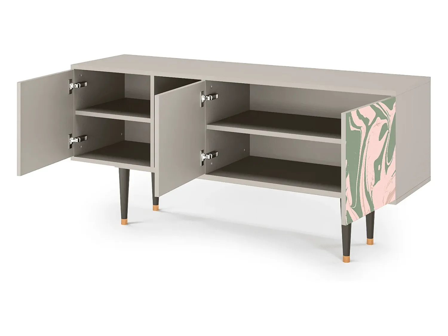 Outlet Mueble de TV - 150х69х41 cm - T5 - Aquarelle, Areia Bege