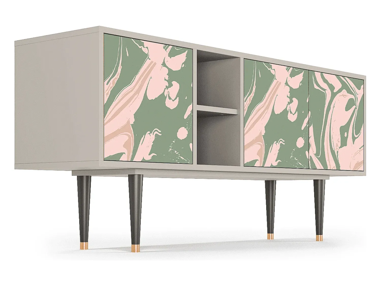 Outlet Mueble de TV - 150х69х41 cm - T5 - Aquarelle, Areia Bege