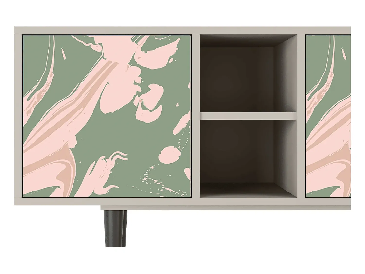 Outlet Mueble de TV - 150х69х41 cm - T5 - Aquarelle, Areia Bege