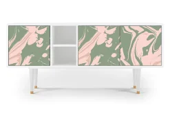 Mueble de TV - 150х69х41 cm - T5 - Aquarelle, Branco^ Móvel De Tv