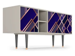 Mueble de TV - 150х69х41 cm - T5 - Aquamarine Getsby, Areia^ Móvel De Tv