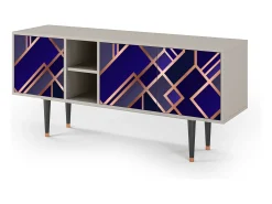 Mueble de TV - 150х69х41 cm - T5 - Aquamarine Getsby, Areia^ Móvel De Tv