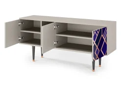 Mueble de TV - 150х69х41 cm - T5 - Aquamarine Getsby, Areia^ Móvel De Tv