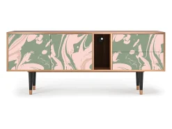 Móvel De Tv* Mueble de TV - 170х69х48 cm - T1 - Aquarelle, Nogueira Castanho
