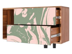 Móvel De Tv* Mueble de TV - 170х69х48 cm - T1 - Aquarelle, Nogueira Castanho