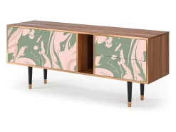 Móvel De Tv* Mueble de TV - 170х69х48 cm - T1 - Aquarelle, Nogueira Castanho