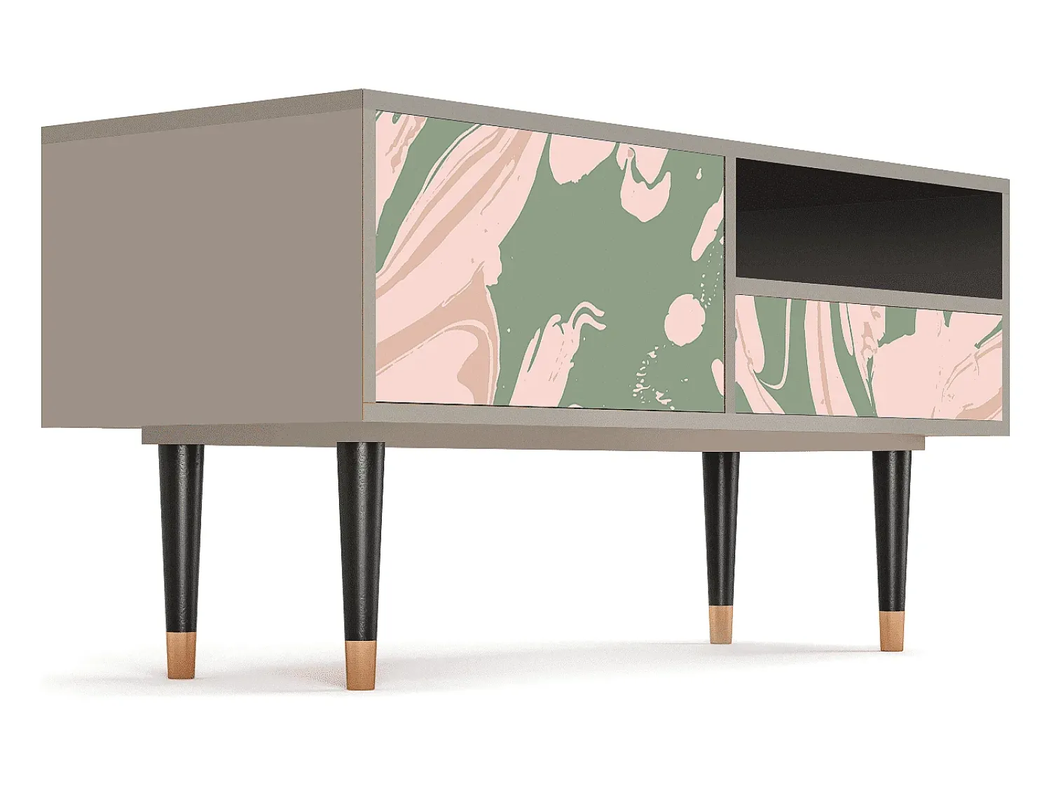 Mueble de TV - 115х59х48 cm - T3 - Aquarelle, Areia^ Móvel De Tv