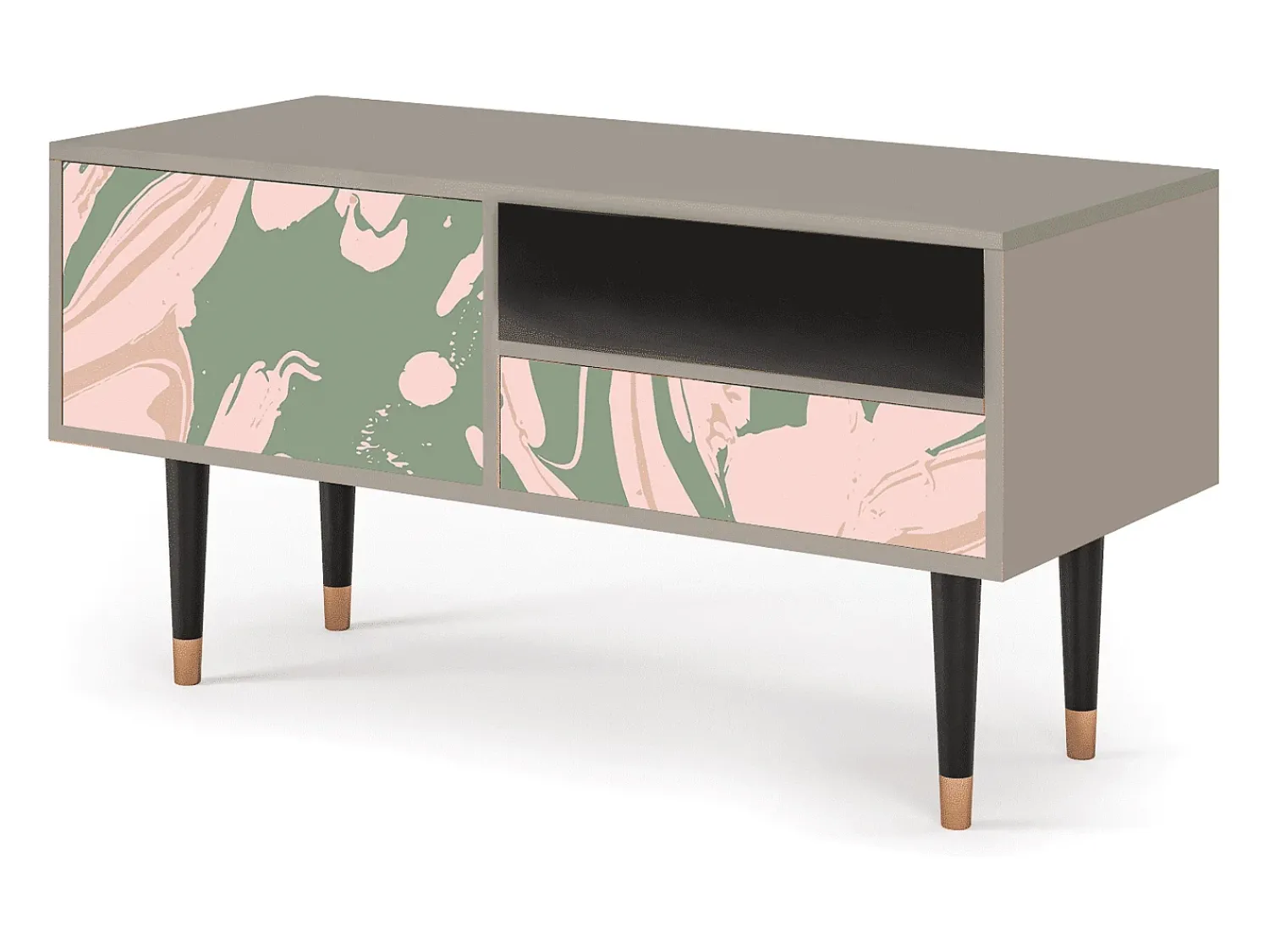 Mueble de TV - 115х59х48 cm - T3 - Aquarelle, Areia^ Móvel De Tv
