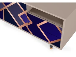 Móvel De Tv* Mueble de TV - 125х56х41 cm - T7 - Aquamarine Getsby, Latte Bege