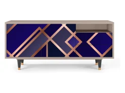 Móvel De Tv* Mueble de TV - 125х56х41 cm - T7 - Aquamarine Getsby, Latte Bege