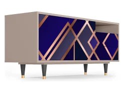 Móvel De Tv* Mueble de TV - 125х56х41 cm - T7 - Aquamarine Getsby, Latte Bege