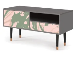 Discount Mueble de TV - 115х59х48 cm - T3 - Aquarelle, Cinza Cinzento