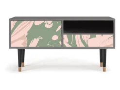 Discount Mueble de TV - 115х59х48 cm - T3 - Aquarelle, Cinza Cinzento