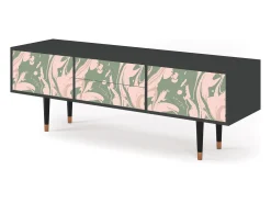 Móvel De Tv* Mueble de TV - 170х59х48 cm - T4 - Aquarelle, Antracite Cinza antracite