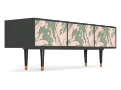 Móvel De Tv* Mueble de TV - 170х59х48 cm - T4 - Aquarelle, Antracite Cinza antracite