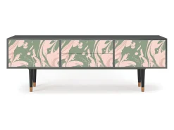 Móvel De Tv* Mueble de TV - 170х59х48 cm - T4 - Aquarelle, Antracite Cinza antracite