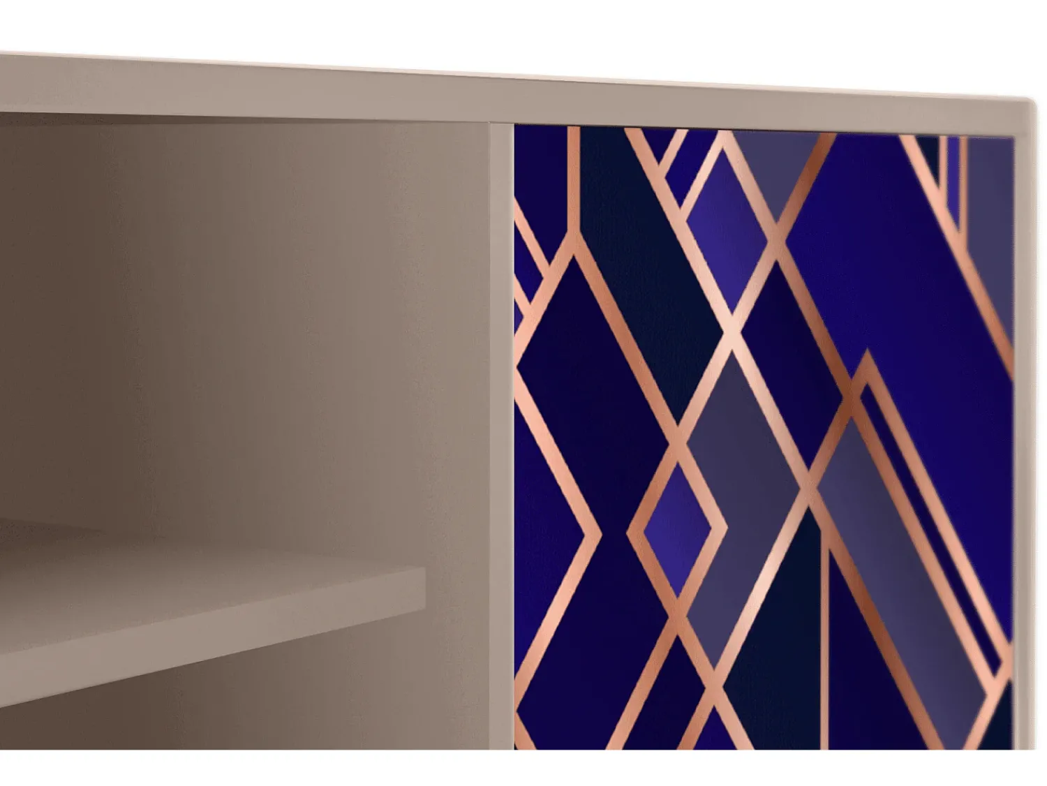 Best Mueble de TV - 170х69х48 cm - T2 - Aquamarine Getsby, Latte Bege