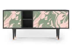 Mueble de TV - 150х69х41 cm - T5 - Aquarelle, Antracite^ Móvel De Tv