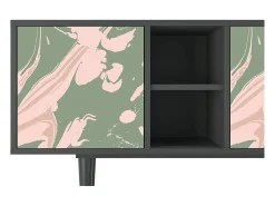Mueble de TV - 150х69х41 cm - T5 - Aquarelle, Antracite^ Móvel De Tv