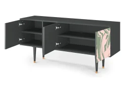 Mueble de TV - 150х69х41 cm - T5 - Aquarelle, Antracite^ Móvel De Tv
