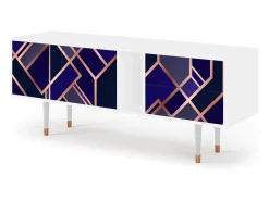 Mueble de TV - 170х69х48 cm - T1 - Aquamarine Getsby, Branco^ Móvel De Tv