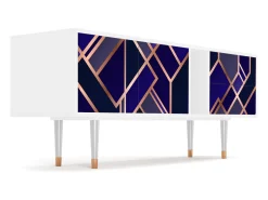 Mueble de TV - 170х69х48 cm - T1 - Aquamarine Getsby, Branco^ Móvel De Tv