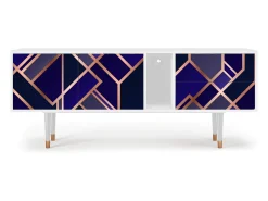 Mueble de TV - 170х69х48 cm - T1 - Aquamarine Getsby, Branco^ Móvel De Tv