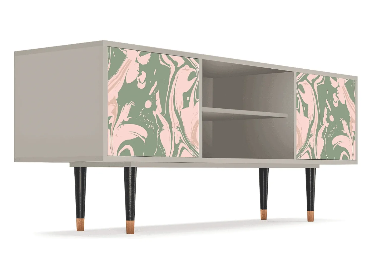 Mueble de TV - 170х69х48 cm - T2 - Aquarelle, Areia^ Móvel De Tv