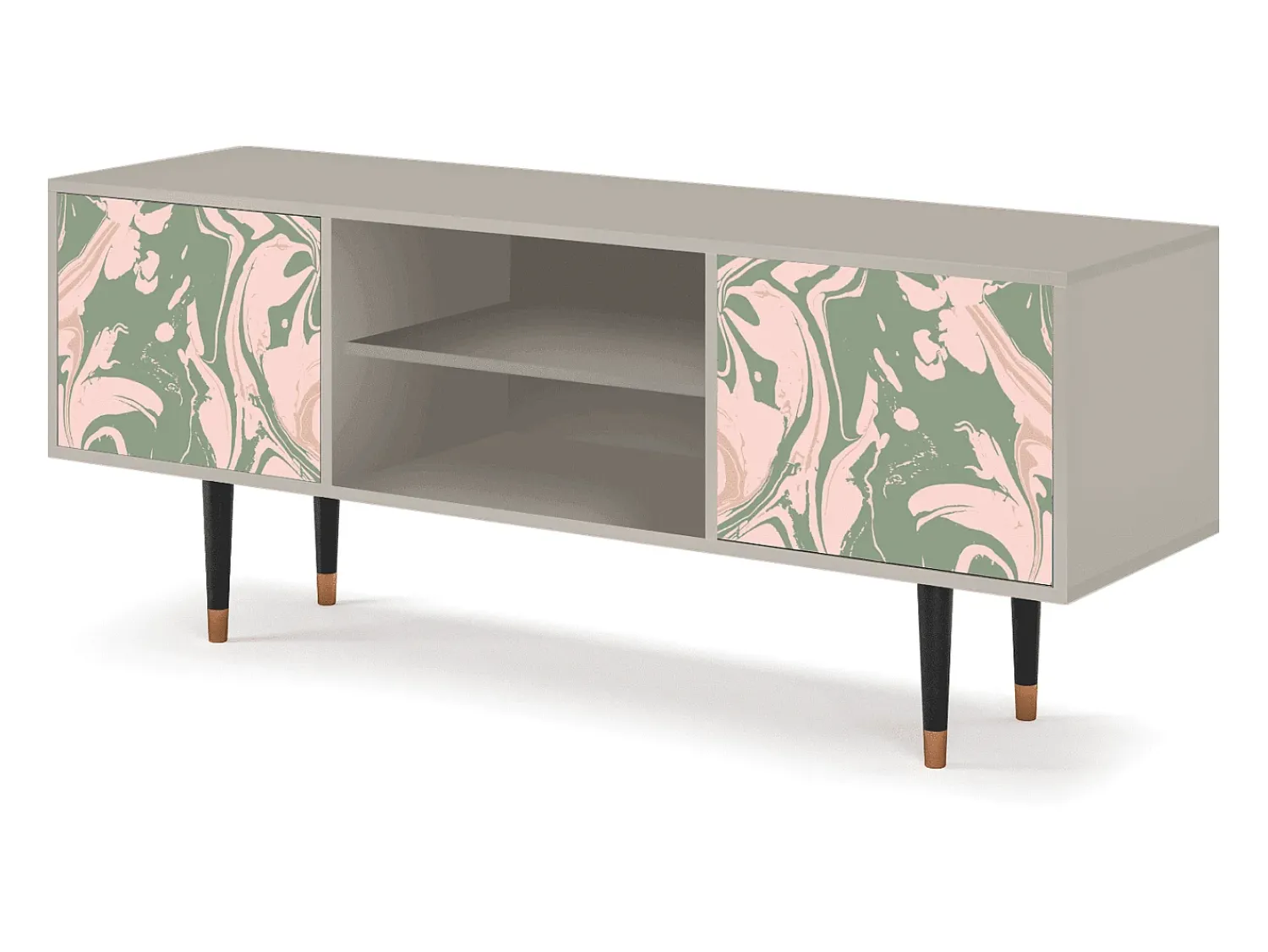 Mueble de TV - 170х69х48 cm - T2 - Aquarelle, Areia^ Móvel De Tv