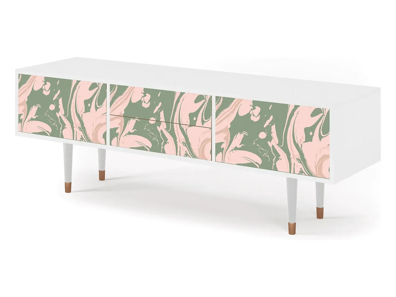 Mueble de TV - 170х59х48 cm - T4 - Aquarelle, Branco^ Móvel De Tv