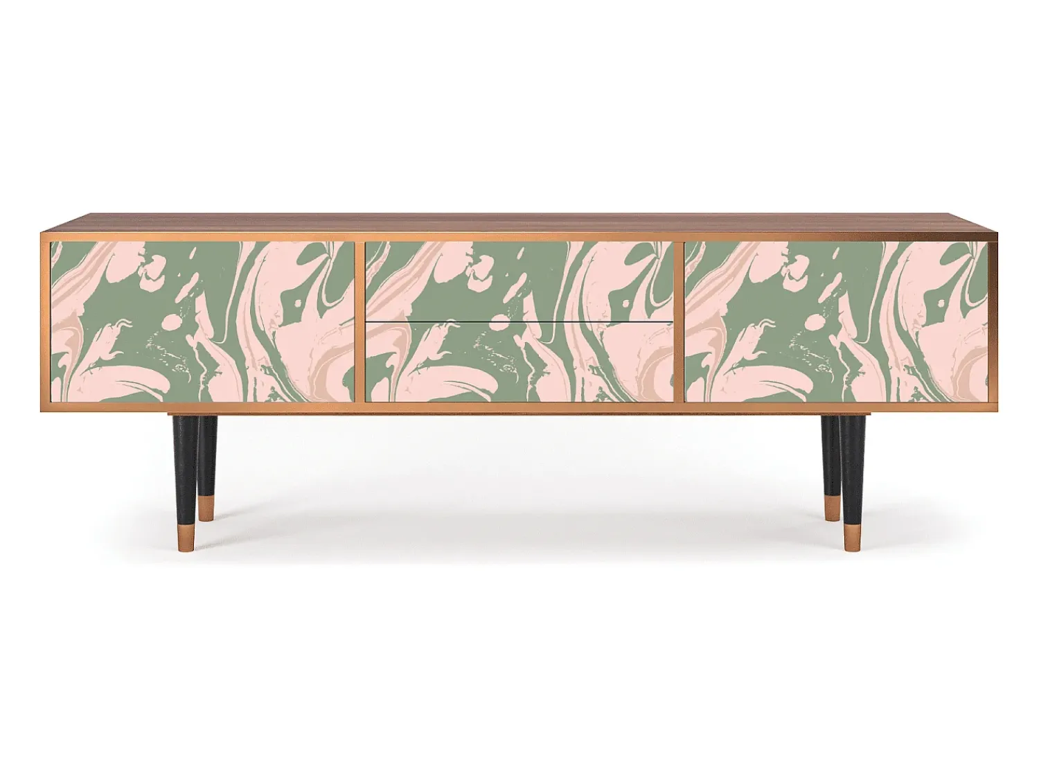 Discount Mueble de TV - 170х59х48 cm - T4 - Aquarelle, Nogueira Castanho
