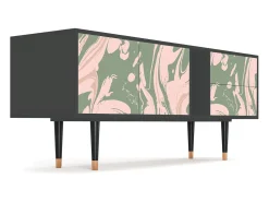 Móvel De Tv* Mueble de TV - 170х69х48 cm - T1 - Aquarelle, Antracite Cinza antracite