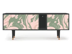 Móvel De Tv* Mueble de TV - 170х69х48 cm - T1 - Aquarelle, Antracite Cinza antracite